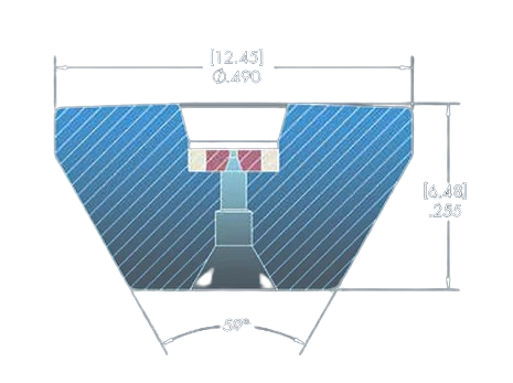 Orifice Assembly, .013" / 0.33 mm, Abrasive, Sapphire