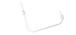 [11981] HP Bent Tube 3/8", 265 X 270 X 90