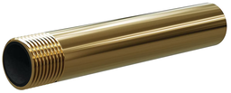 [B1915980] Tungsten Carbide Wide Entry Long Venturi Nozzle 1-1/4" Entry, Brass Thread  Brass Jacket 1/2"