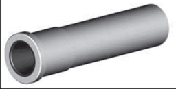 [B1915910] Tungsten Carbide Wide Long Venturi Nozzle SERIES 1-1/4" Entry  2" Flanged Alumin Jacket 5/8"