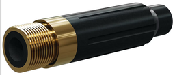 [B2615963] SN159-P BP200 SiAlON Wide Entry Long Venturi Nozzle 1-1/4"  Brass Thread  Polyuret Jacket 3/8"