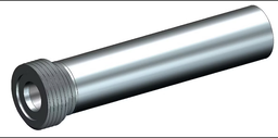 [B1510178] BLVE Boron Carbide Long Venturi Nozzle 50 MM 1" Entry, 50MM Thread SERIES Aluminum Jacket 7/16"