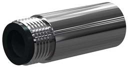 [B1504074] F Boron Carbid Med Length Vent Nozzle SERIES 1" Entry, 1-1/4" Steel Thread, 4-1/8" Length  Steel Jacket 7/16"