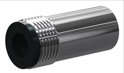 [B1509532] LV Boron Carbide Short Venturi Noz SERIES 1/2" Entry, 1-14 UNS Alumin Thread, 2-1/8" Length  Alumin Jacket 3/16"