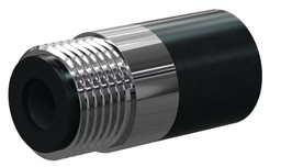 [B2082240] T122-P Tungs Carb Short Straight Bore Nozzle SERIES 1" Entry, 1-1/4" Brass Thread Poly Jack 1/4"