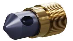 [B1904583] T045 Tungs Carb 45° Angle Nozzle SERIES 1-1/4" Brass Thread, Triple Outlet 1/2"