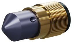 [B1904560R] T045 Tungs Carb 125° (Reverse) Angle Nozzle REVERSE 1-1/4" Brass Thread, Single and Trip Rev Outlet SERIES 3/8" Single